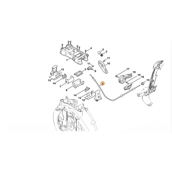 STIHL  Cięgło Bowdena 4244 790 2403